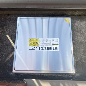 施工後ハッチ正面